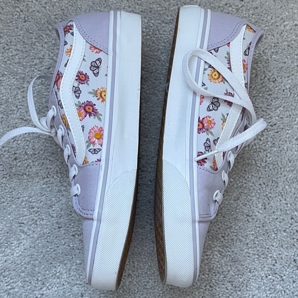 Vans Lavender Floral Butterfly Sneakers - Picture 7 of 8